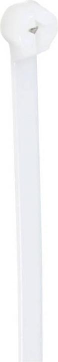 Actual product image Tru Components TC-12814156 Cable tie 300 mm 4.8 mm natural with metal tongue 100 (Plastic cable ties, 300 mm, 100 pcs.)