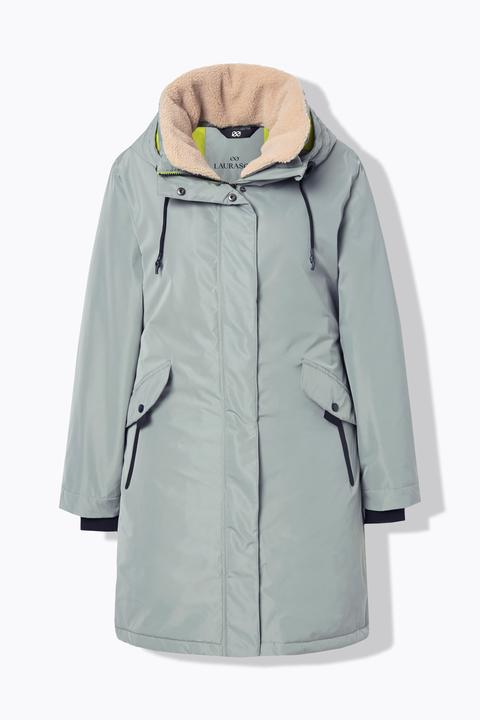 Immagine prodotto Laurasøn Giacca lunga e funzionale con cappuccio e zip a cursore doppio (L)