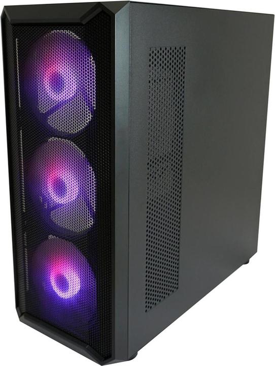 Actual product image Powercolor LC-Power Gaming 804B Obsession X RGB black retail case (ATX, mATX, Mini-ITX)