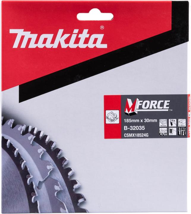 Productafbeelding Makita M-FORCE zaagblad 185x30x24Z