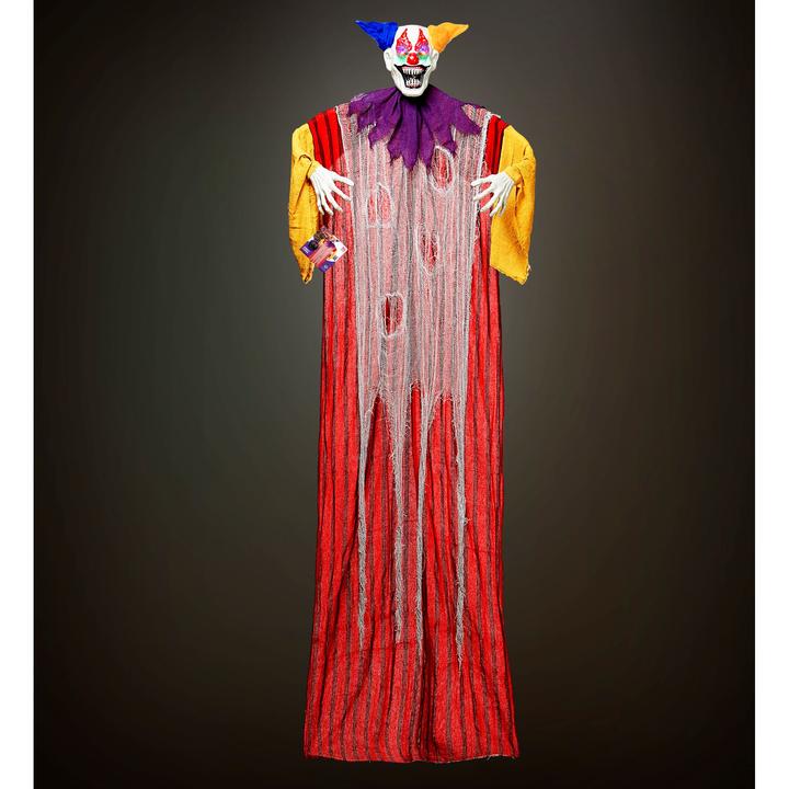 Actual product image Widmann Horror Clown With Pulsating Flashing Colour Changing LED Eyes 232 cm (1 pcs.)