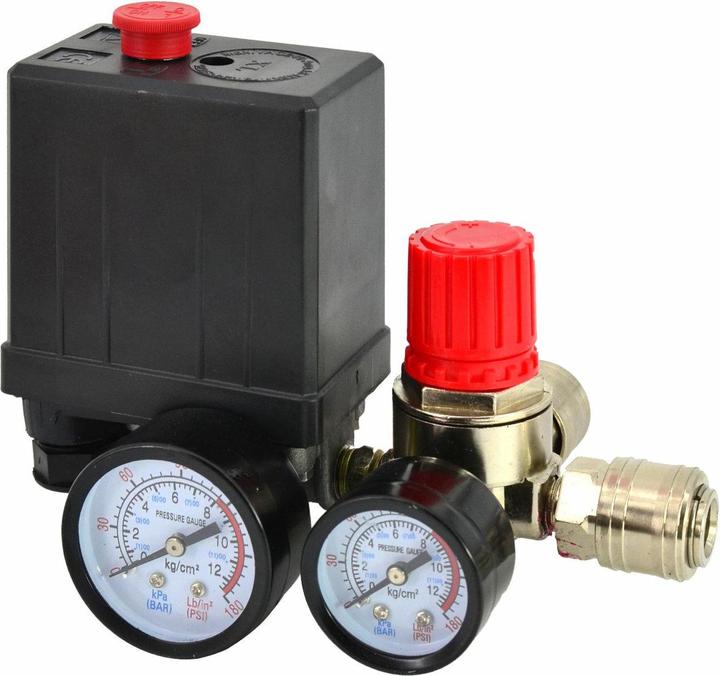 Actual product image AW Tools AWTOOLS COMPRESSOR PRESSURE SWITCH 230V 2 INPUT 1/4"