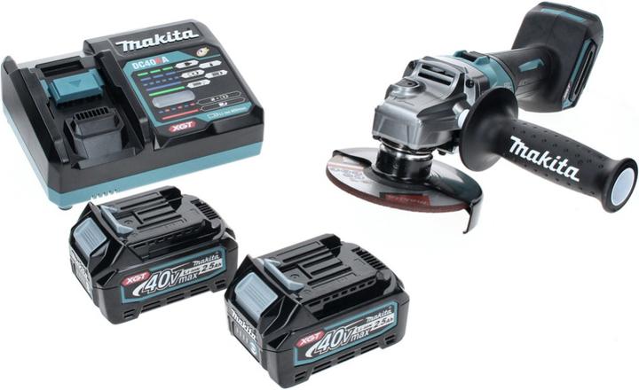 Produktbild Makita GA 005 GD2 Akku Winkelschleifer 40 V max. 125 mm Brushless XGT + 2x Akku 2,5 Ah + Ladegerät (125 mm)