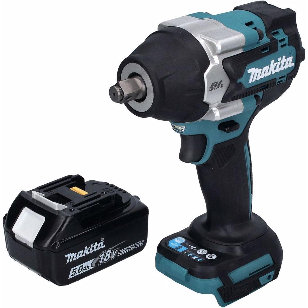 Thumbnail - Makita, Bohrmaschine + Akkuschrauber, DTW 700 T1 Akku Schlagschrauber 18 V 700 Nm 1/2" XPT Brushless + 1x Akku 5,0 Ah - ...