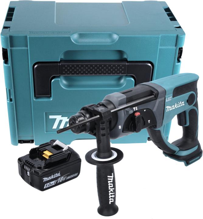 Produktbild Makita DHR 202 T1J Akku Kombihammer 18 V 2,0 J SDS Plus + 1x Akku 5,0 Ah + Makpac - ohne Ladegerät