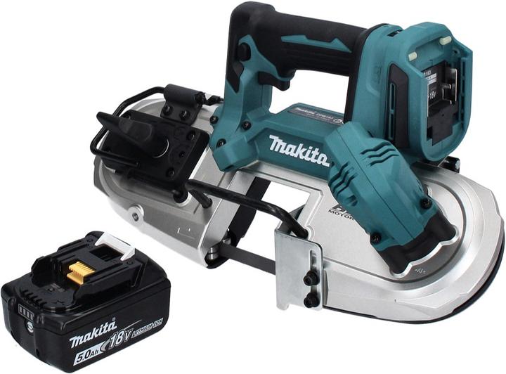 Image du produit Makita DPB 183 T1 Scie à ruban sans fil 18 V 66 mm Brushless + 1x batterie 5,0 Ah - sans chargeur