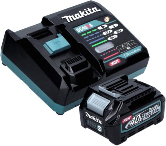 Produktbild Makita GA 005 GD1 Akku Winkelschleifer 40 V max. 125 mm Brushless XGT + 1x Akku 2,5 Ah + Ladegerät (125 mm)