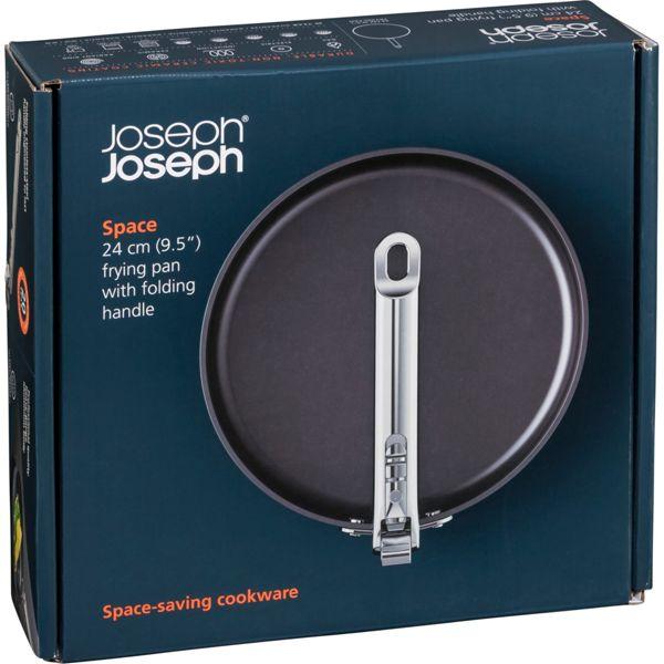 Actual product image Joseph Joseph Space frying pan folding handle D24cm (Frying pan, Aluminium, 24 x 9.08 cm)