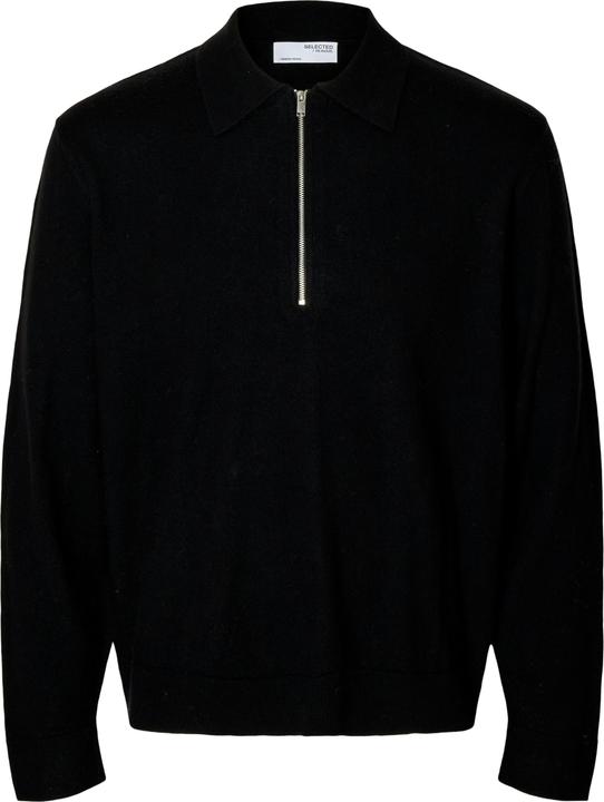 Actual product image Selected Homme 100% Merinowoll Langarm-Poloshirt (M)