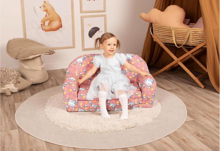 Actual product image Knorrtoys Kindersofa - "Einhorn pink" (Children sofa)