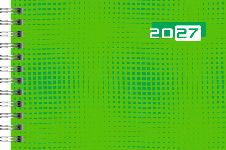 Produktbild rido/idéWochenkalenderModellSeptimus,Grafik-Einband,grün2027 (A6, 1 Woche / 2 Seiten)