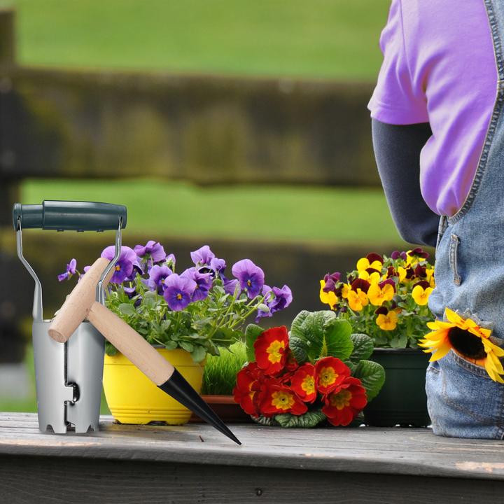 Actual product image Relaxdays 2-piece flower bulb planter set