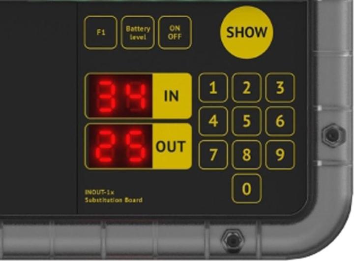 Actual product image Favero INOUT electronic replacement panel, one-sided