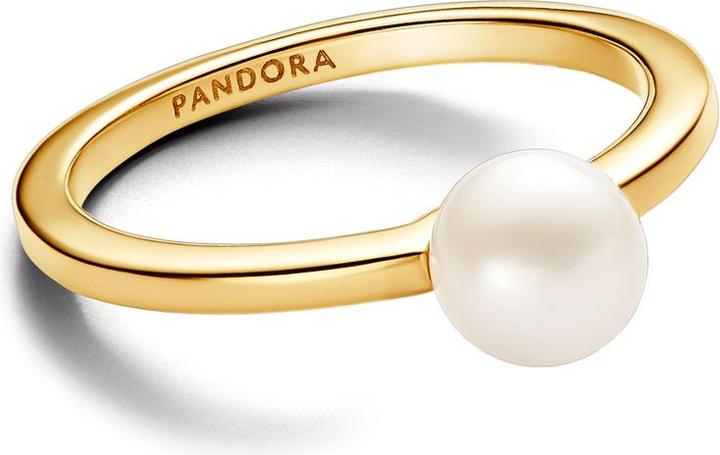 Actual product image Pandora Treated freshwater cultured pearl ring (58)