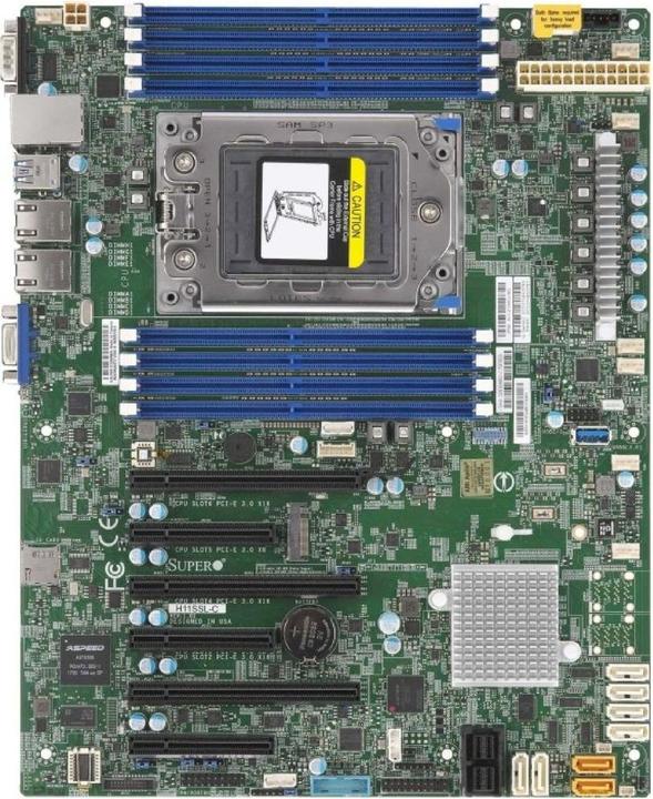 Actual product image Supermicro MBD-H11SSL-i-B (SP3, ATX)