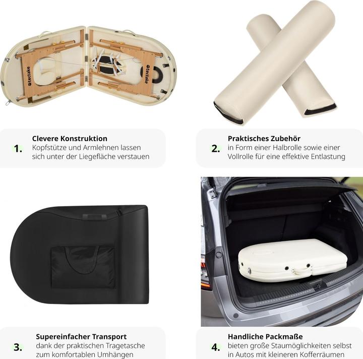 Produktbild tectake Massageliege oval