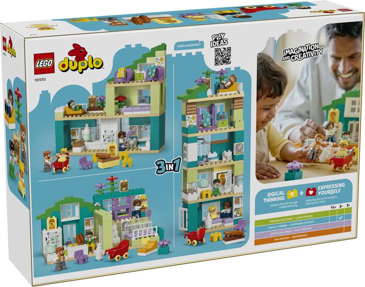 Actual product image LEGO Modernes Familienhaus mit Figuren – 3-in-1-Set (10470)