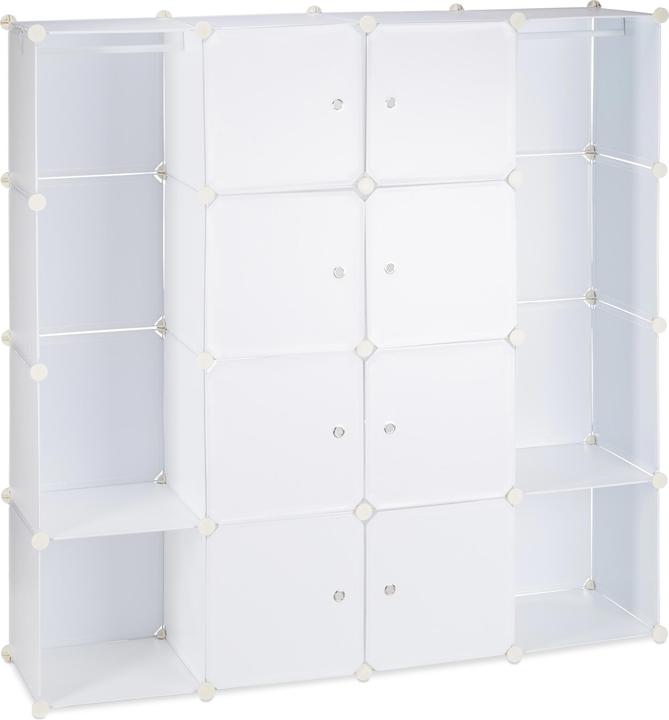 Actual product image Relaxdays 12 Compartment Modular Wardrobe (145.50 x 36.50 x 145.50 cm)