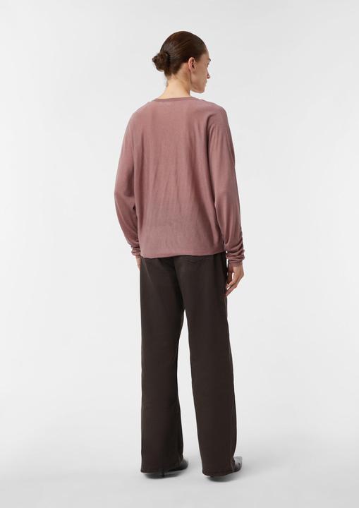 Produktbild Comma Strickpullover Feinstrickpullover mit Fledermausärmeln und Raffung (S)