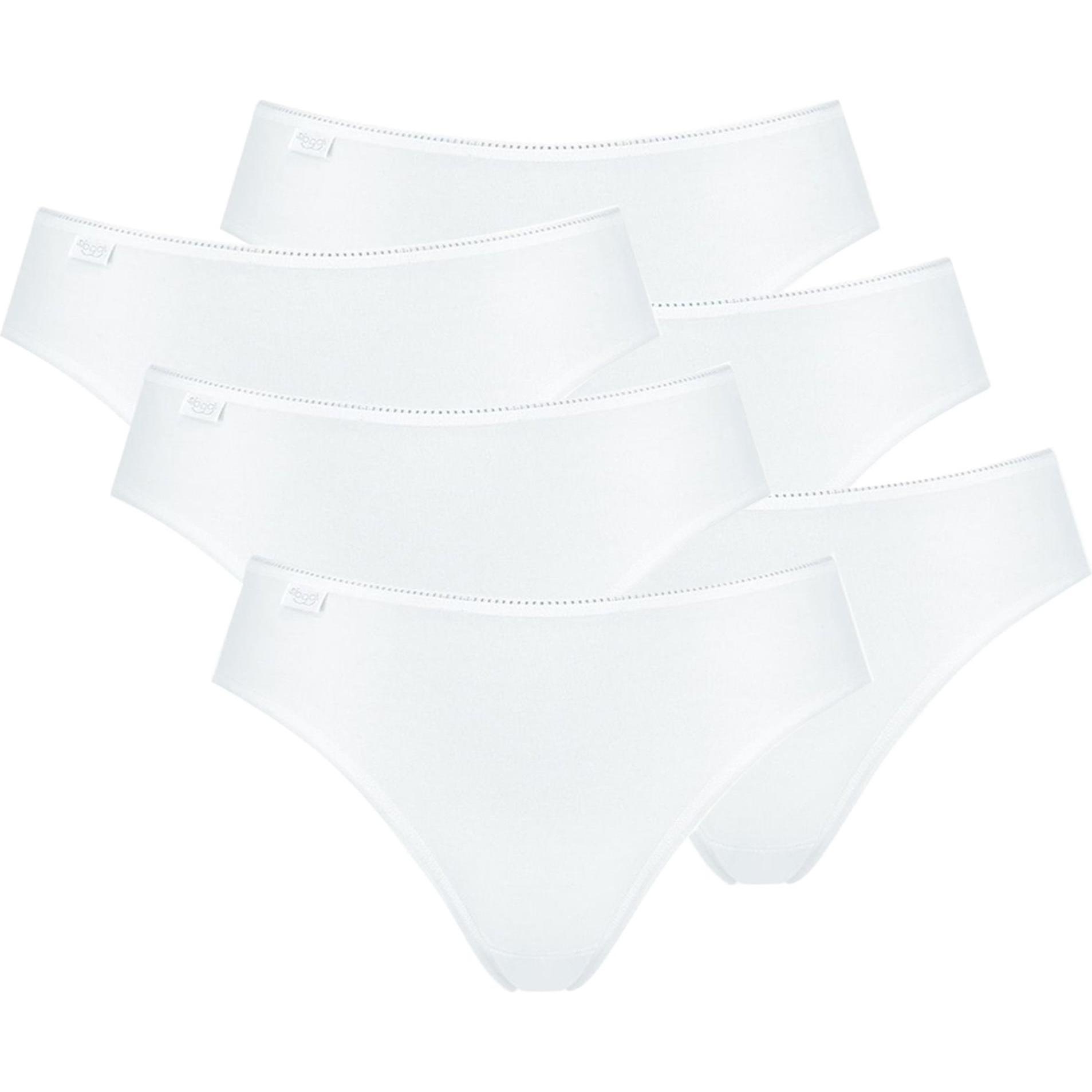 Sloggi, Damen, Unterhosen, Slip Casual, Weiss, (40, 6er Pack)
