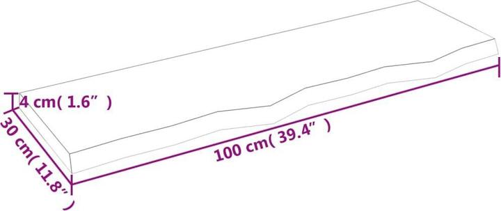 Actual product image vidaXL Lian (100 x 30 x 4 cm)
