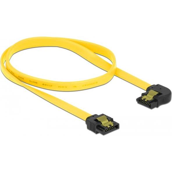 Thumbnail - Delock SATA-3 Kabel: 50cm, Metall Clip,gelb, Interne Kabel (PC)