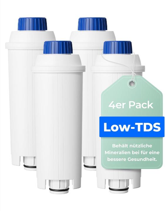 Waterdrop Low-TDS Kaffeefilter für De'Longhi, 4er-Pack (4x)