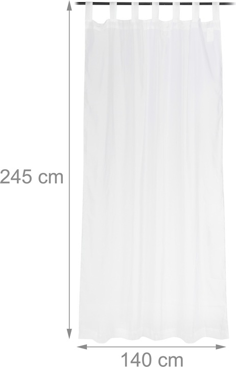 Actual product image Relaxdays Curtain (140 x 0.4 x 245 cm)