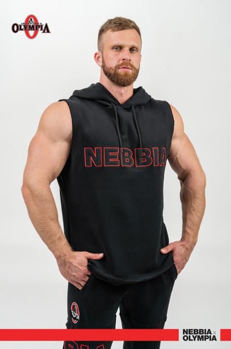 Immagine prodotto Nebbia Sleeveless Hoodie Sweatshirt Iron Beast 710 - black (XL)