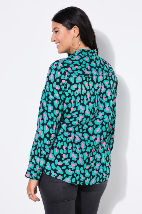 Immagine prodotto Studio Untold Camicia dal taglio dritto e ampio con colorato design leopardato (58, 60)