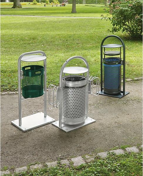 Image du produit kaiserkraft Collecteurs de déchets extérieurs (60 l)