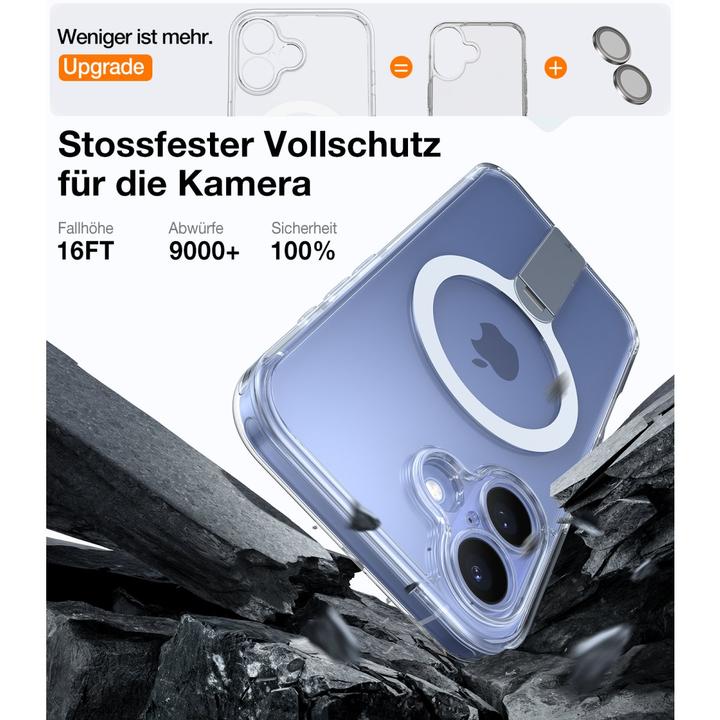 Produktbild Torras Pstand Spin 3 in 1 Set (1 Stück, Apple iPhone 16)