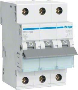 Actual product image Hager HAG MCN304 C4 built-in automatic 3p
