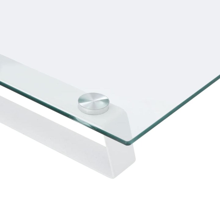 Immagine prodotto VidaXL Supporto per monitor bianco 80x35x8 cm in vetro temperato e