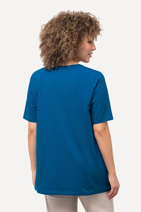 Produktbild Ulla Popken T-Shirt, A-Linie, V-Ausschnitt, Halbarm (58)