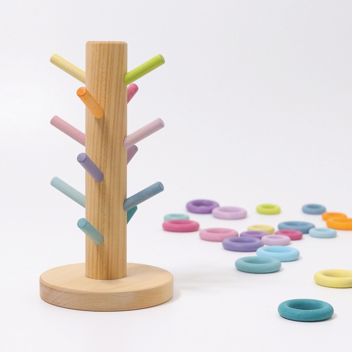 Produktbild Grimm's Sortierhilfe Bauringe, pastell