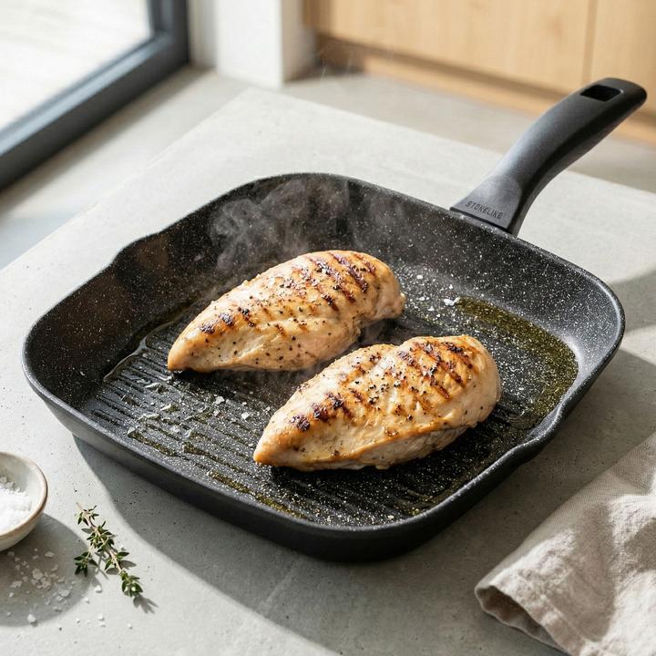 Actual product image Stoneline Grill pan 32 x 32 cm, with 2 spouts (Grill pan)