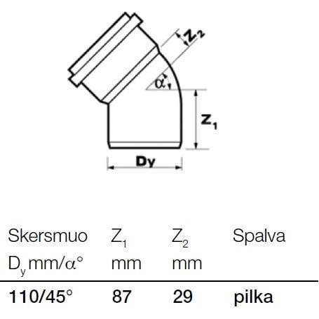 Thumbnail - Wavin, Zubehör Sanitärinstallation, Internal drainage elbow Optima, d110, 45 °