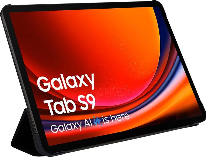 Actual product image Mobiparts Tablet Stand Case Samsung Galaxy Tab S9/S9 FE Black (Galaxy Tab S9)