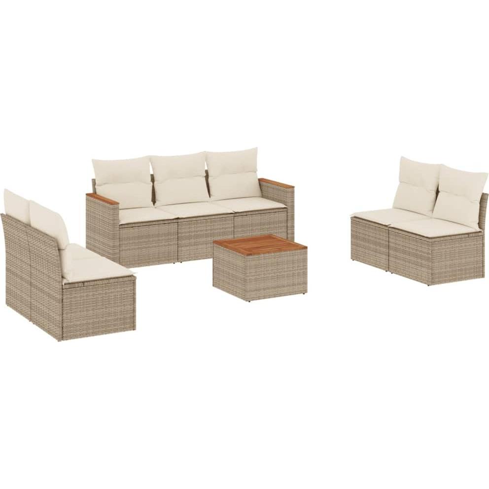 VidaXL, Gartenlounge, 10-tlg. Garten-Lounge-Set mit Kissen