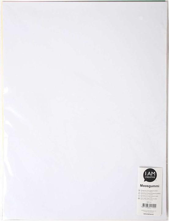 I Am Creative Foam rubber set 30 x 40 cm, 8 basic colors & 2 glitter