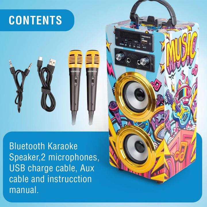 Immagine prodotto Xtrem Karaoke-Maschine Music Star für Kinder mit 2 Mikrofonen
