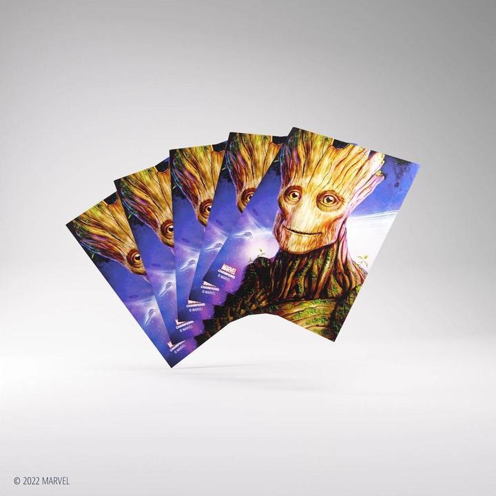 Image du produit Gamegenic Marvel Champions FINE ART Sleeves - Groot (pack individuel)