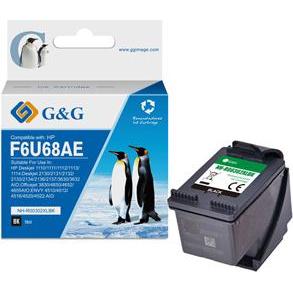 G&G, Cartucce, kompatibel Ink mit F6U68AE, HP 302XL, NH-R302XLBK, black, 18ml, ml (FC)