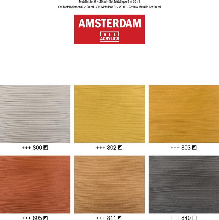 Produktbild Amsterdam Acrylfarbe (Multicolor, 120 ml)