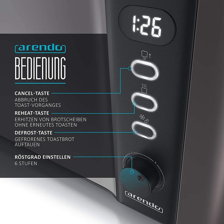 Actual product image Arendo Toaster long slot