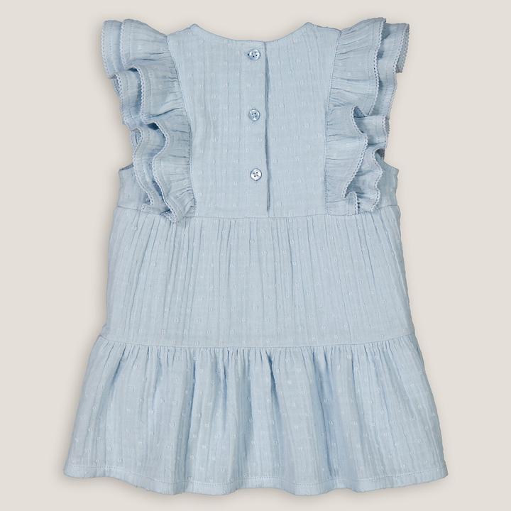 Actual product image La Redoute Collections Cotton muslin dress with a delicate pattern (86, 92)