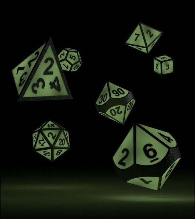 Image du produit Oakie Doakie Dice Jeu de dés de RPG : Druid's Blaze Glow in the Dark (en anglais)