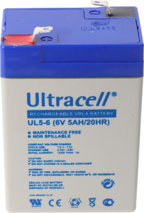 Produktbild Ultracell Akku UL5-6 AGM Blei Gel (6 V, 5 Ah)