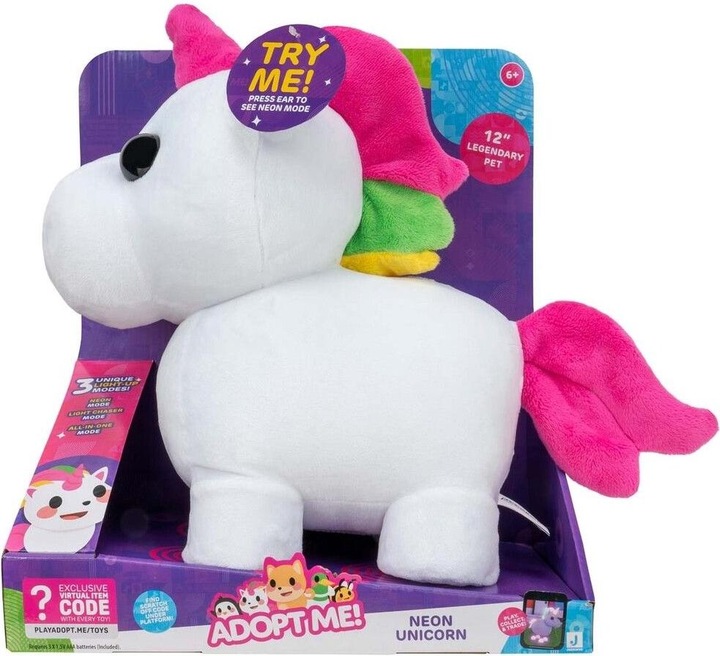 Actual product image Jazwares Adopt Me - Mega Neon Unicorn 30Cm (243-0010) (37.50 cm)